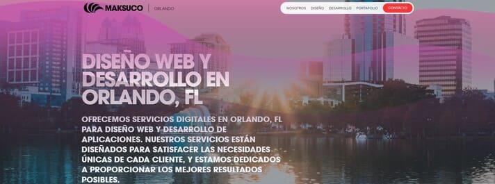 maksuco desarrollo de sitios web orlando